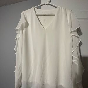 Xs Calvin Klein cream blouse